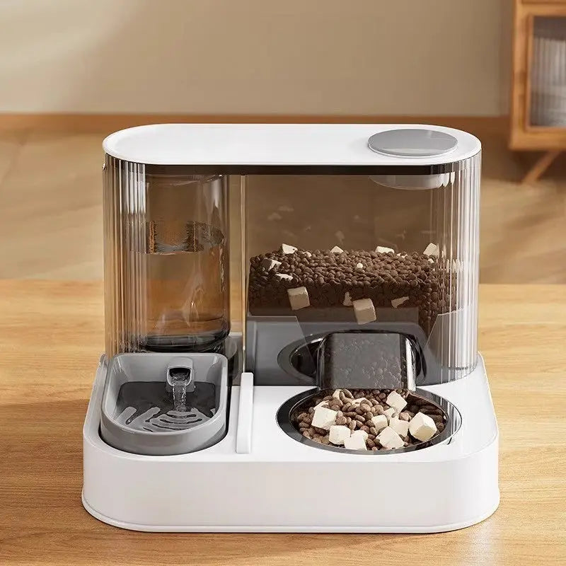 Automatic Food and Water Pet Station with Fountain  Decorla