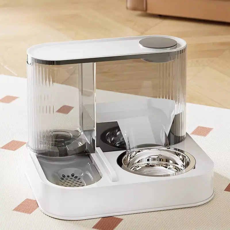 Automatic Food and Water Pet Station with Fountain  Decorla