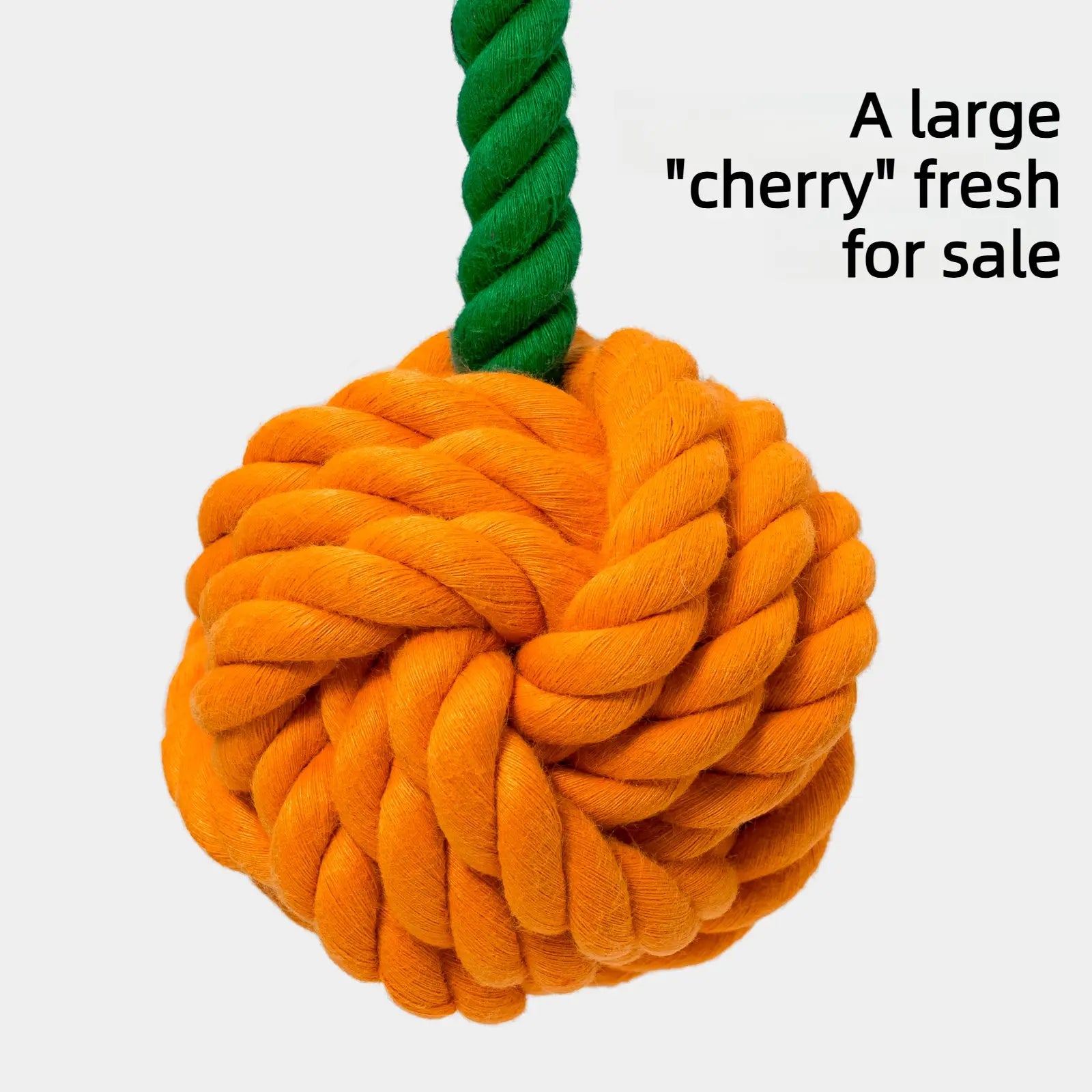 Cherry Party Dog Rope Toy Tug and Chew Training Toy  Decorla