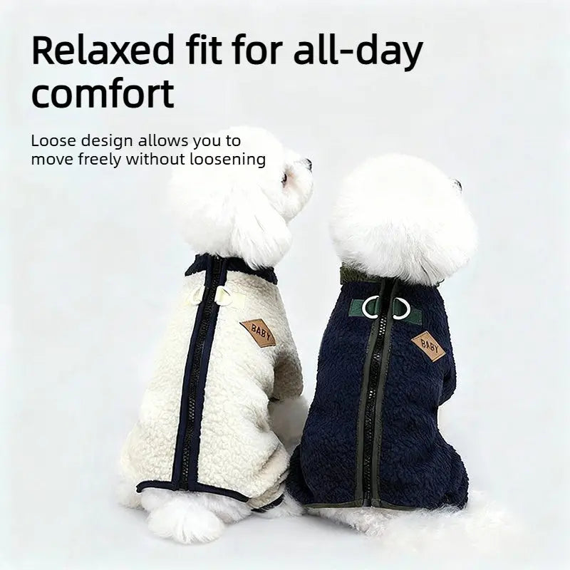 Cozy Fleece Dog Winter Jumpsuit Onesie  Decorla
