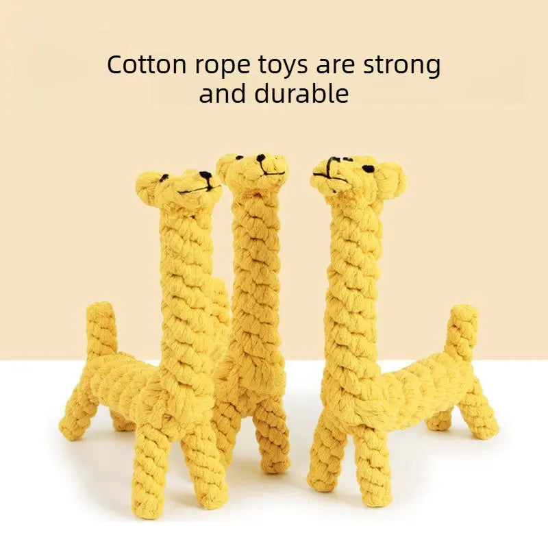 Dog Rope Toy Set – Cotton Rope Knot Tug Toys for Chewing  Decorla