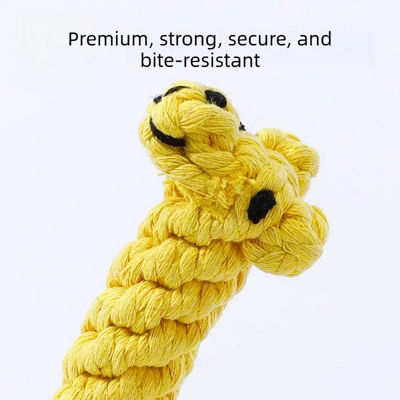 Dog Rope Toy Set – Cotton Rope Knot Tug Toys for Chewing  Decorla