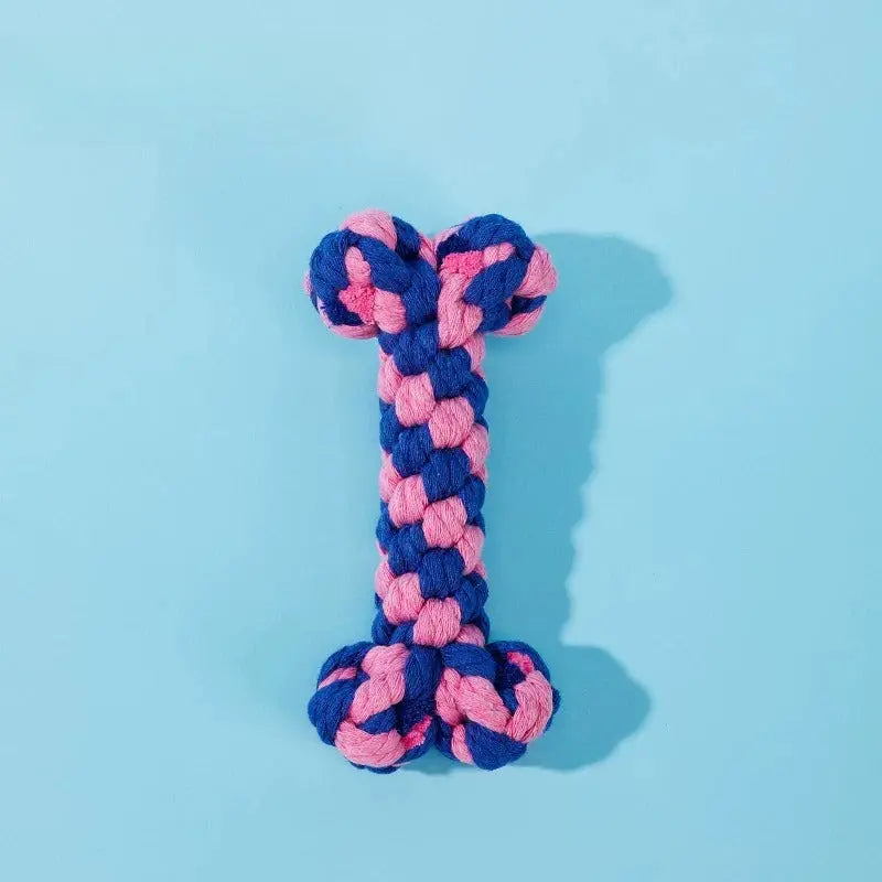 Dog Rope Toy Set – Cotton Rope Knot Tug Toys for Chewing  Decorla