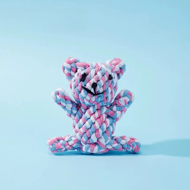 Dog Rope Toy Set – Cotton Rope Knot Tug Toys for Chewing  Decorla