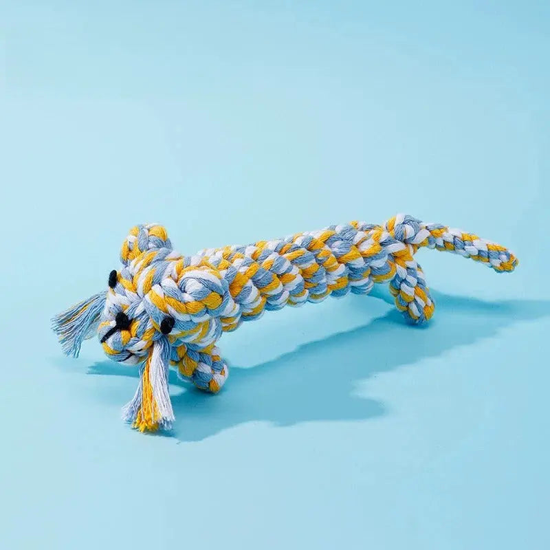 Dog Rope Toy Set – Cotton Rope Knot Tug Toys for Chewing  Decorla