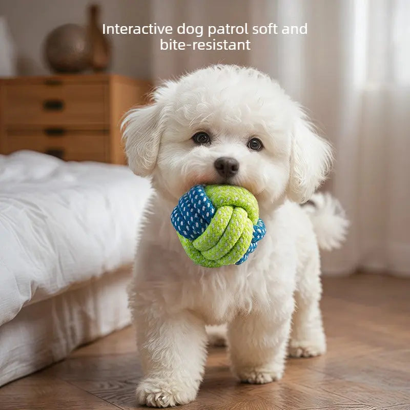 Dog Rope Toy – Rope Knot Tug & Rope Ball Chew Toys  Decorla