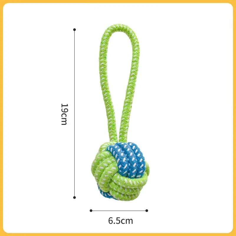 Dog Rope Toy – Rope Knot Tug & Rope Ball Chew Toys  Decorla