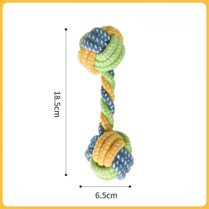 Dog Rope Toy – Rope Knot Tug & Rope Ball Chew Toys  Decorla