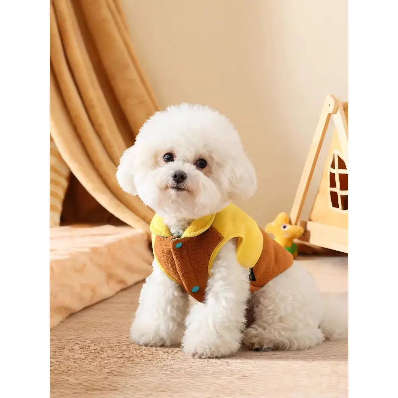 Dog Winter Vest Warm Pet Jacket with Leash Ring  Decorla