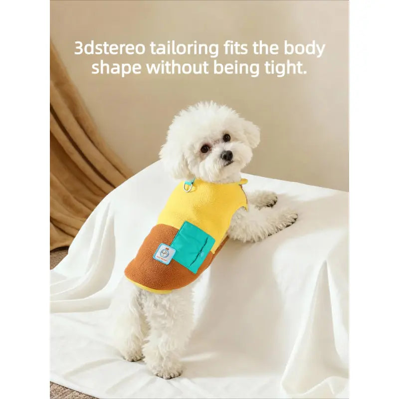 Dog Winter Vest Warm Pet Jacket with Leash Ring  Decorla