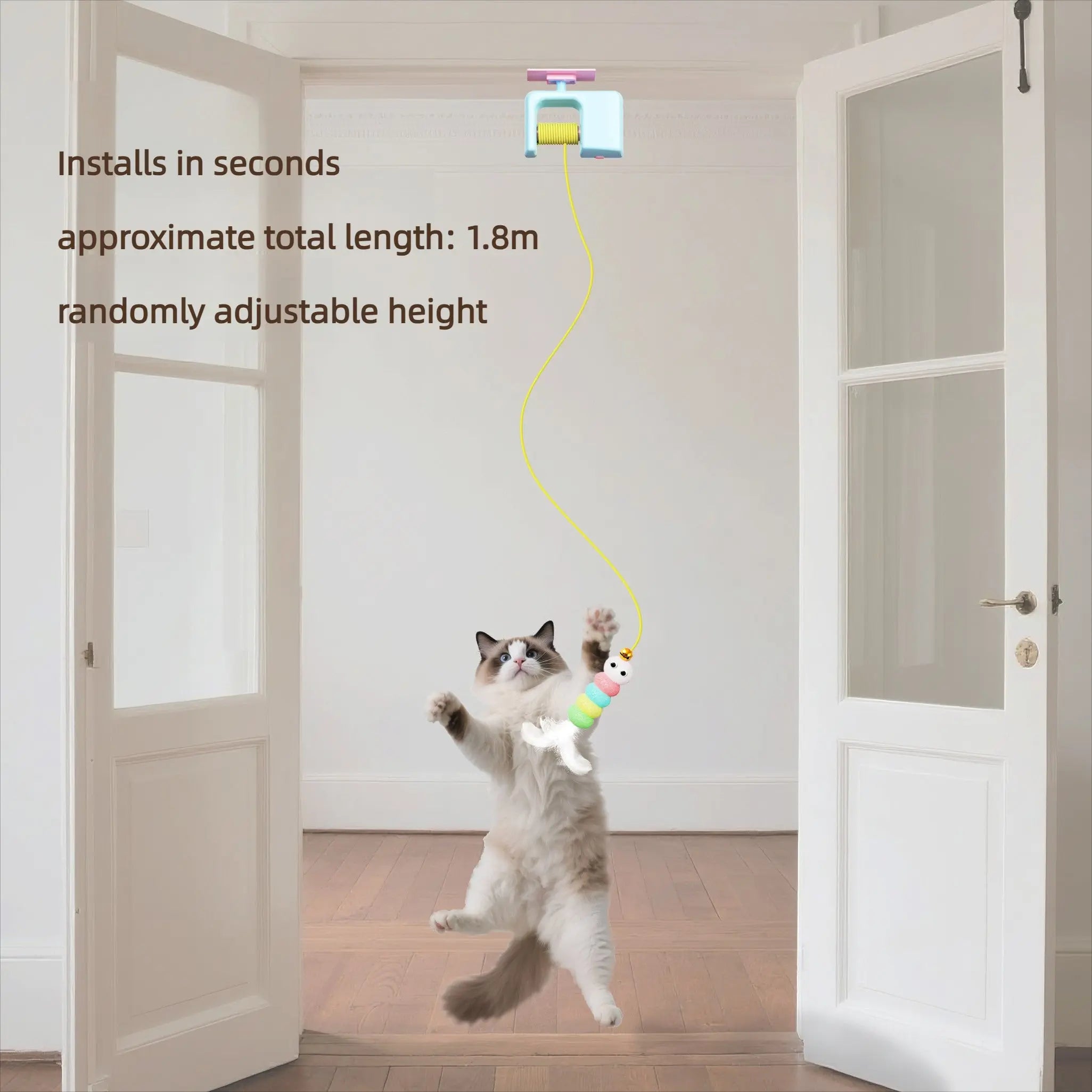 Electric Door Hanging Yoyo Cat Teaser Toy  Decorla