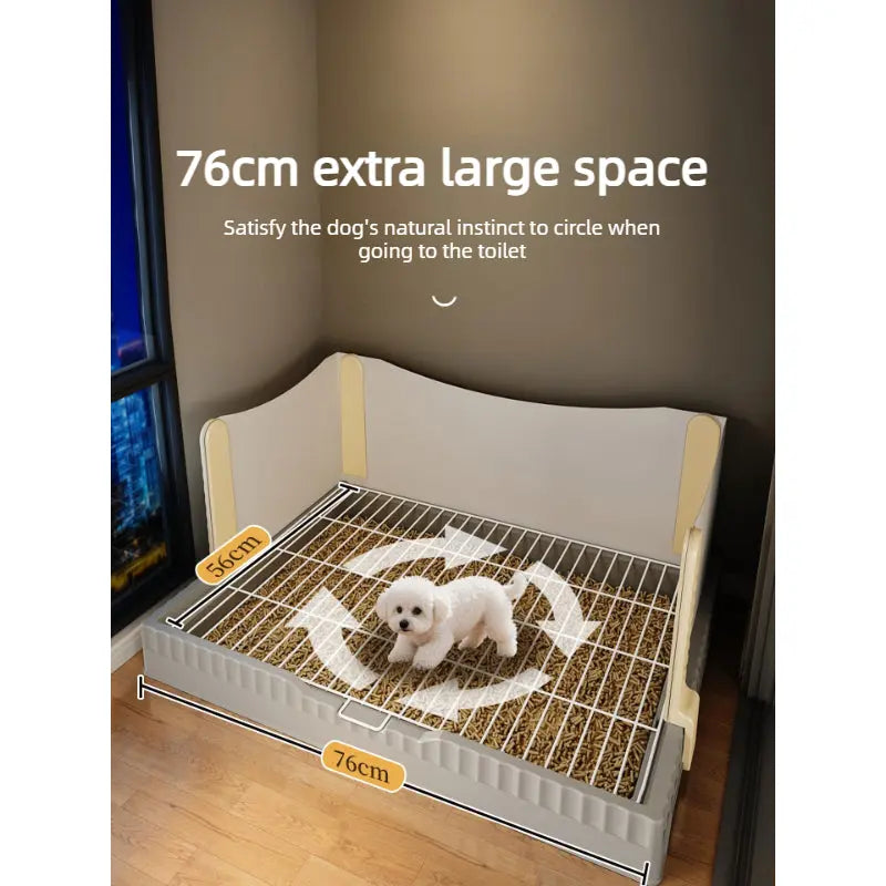 High Splash Guard Dog Potty Tray with Removable Grid  Decorla