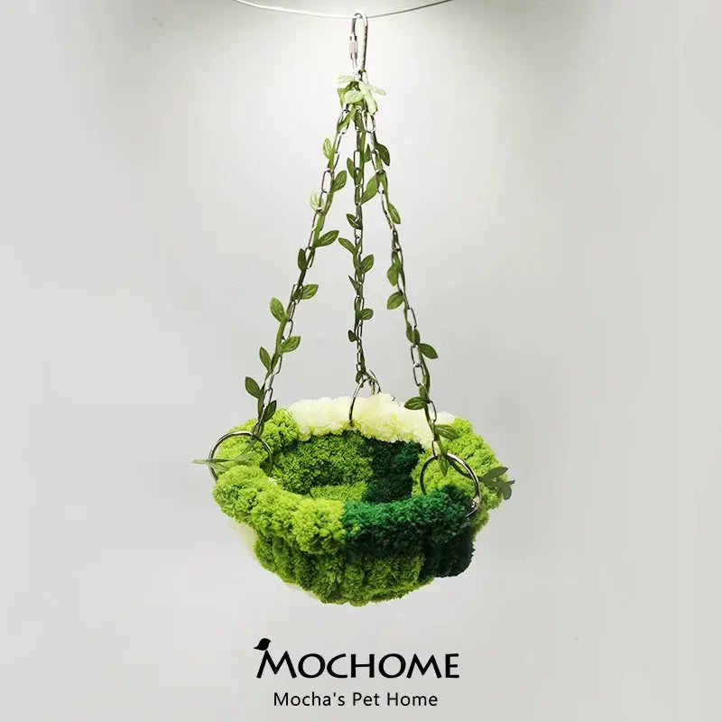 Jungle Parrot Hammock Swing – Hanging Bird Bed for Rest & Play  Decorla