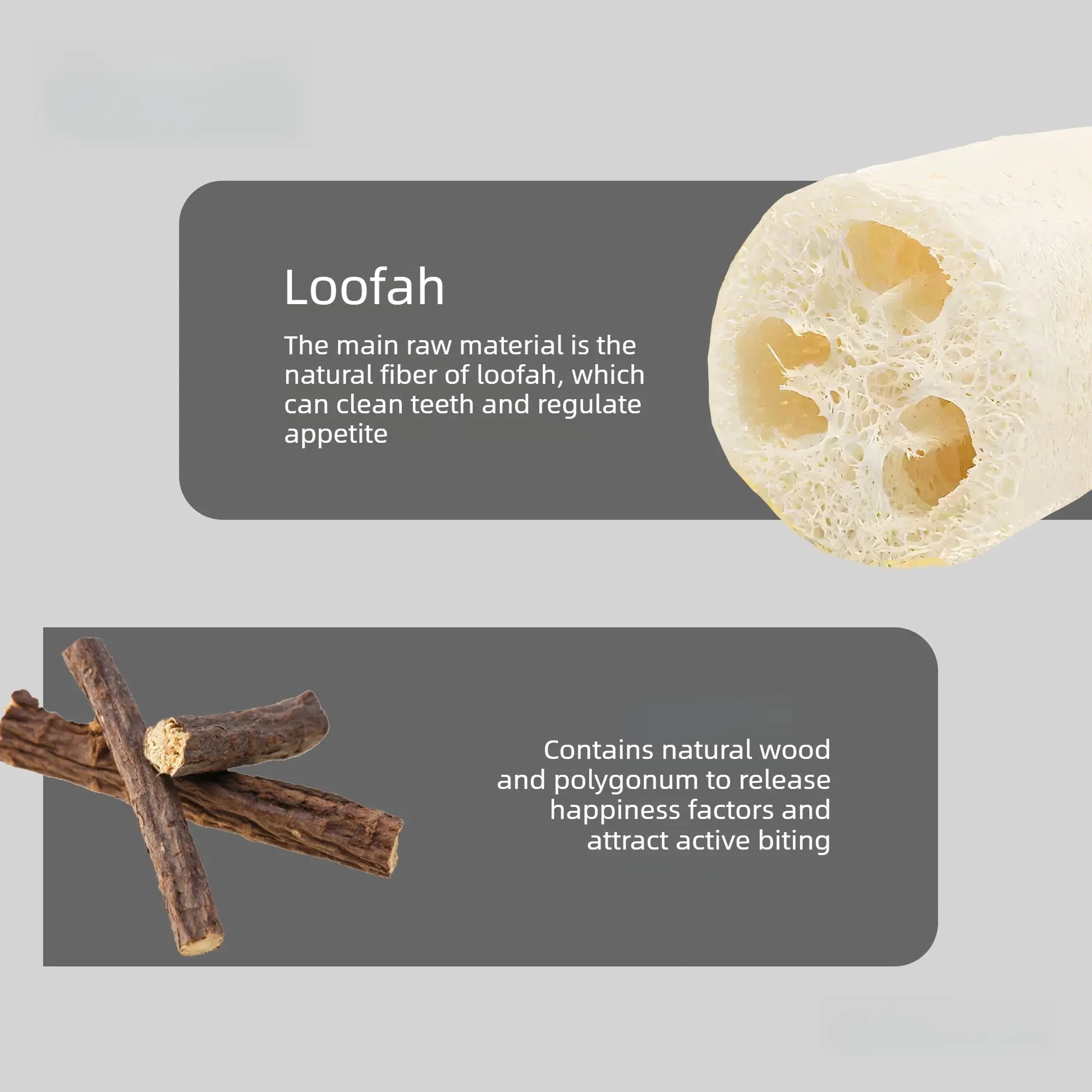 Loofah Cat Toy Set – Natural Chew Toys for Dental Play  Decorla