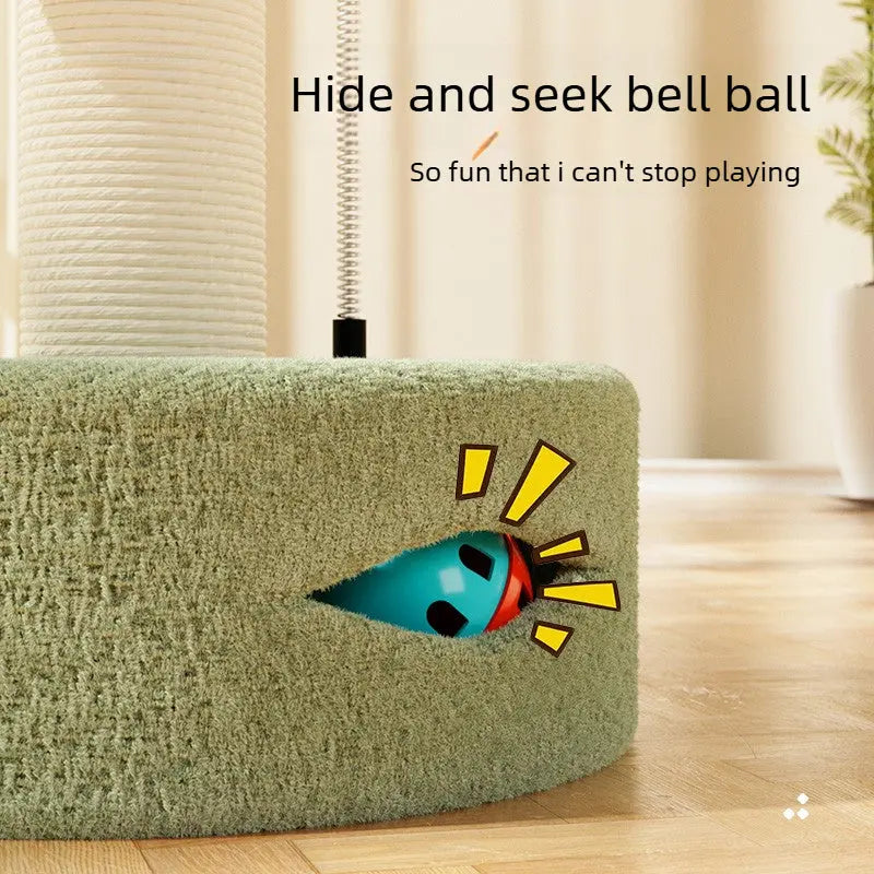 Multi-Activity Cat Tree Condo with Scratching Post & Toys  Decorla