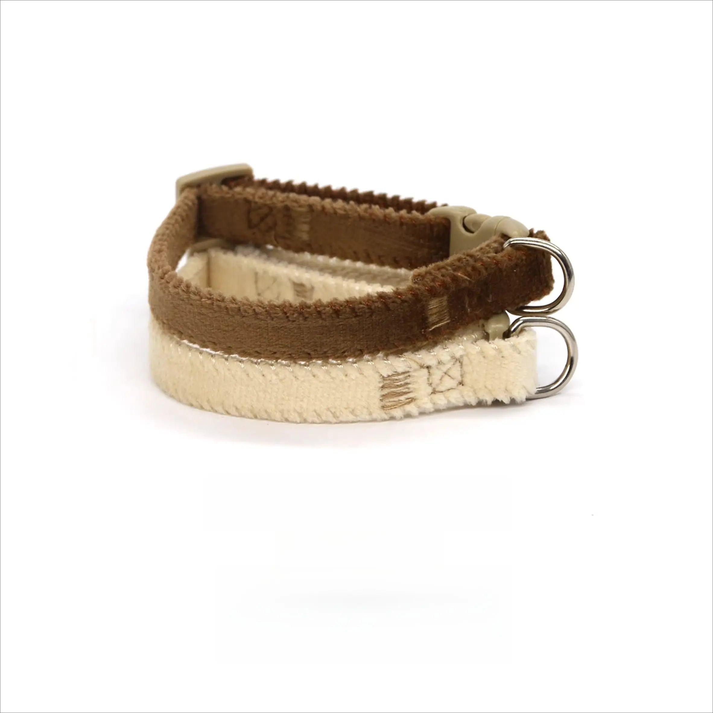 Personalized Velvet Pet ID Collar (Laser Engraved)  Decorla