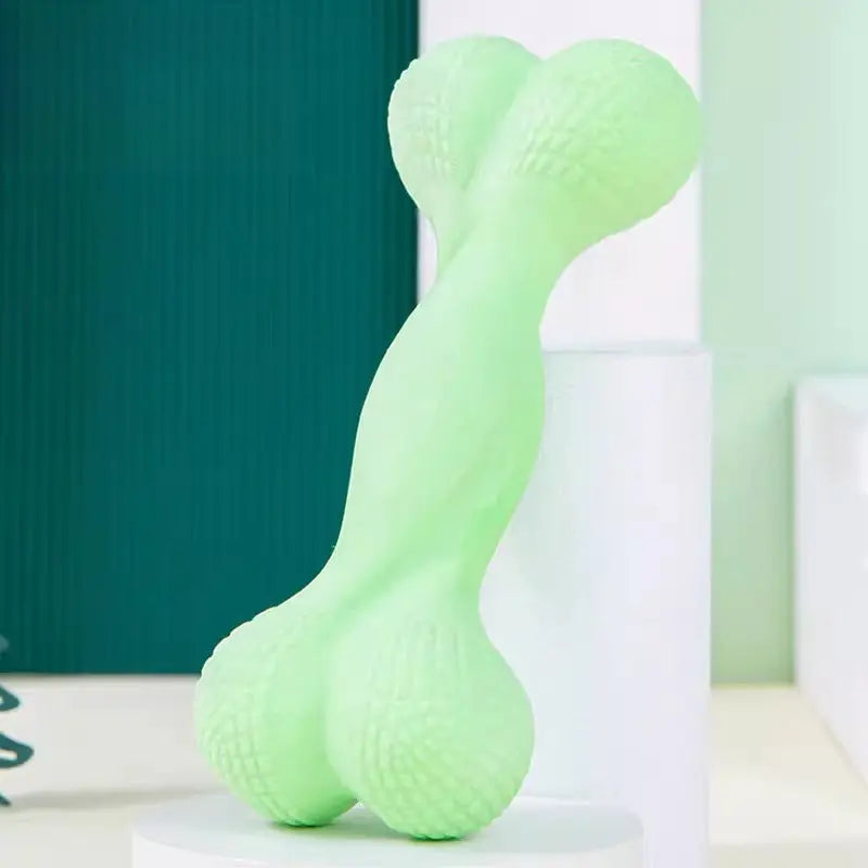 Rubber Dog Chew Toy Bone – Dental Teething Chew for Puppies  Decorla
