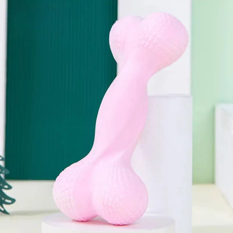 Rubber Dog Chew Toy Bone – Dental Teething Chew for Puppies  Decorla