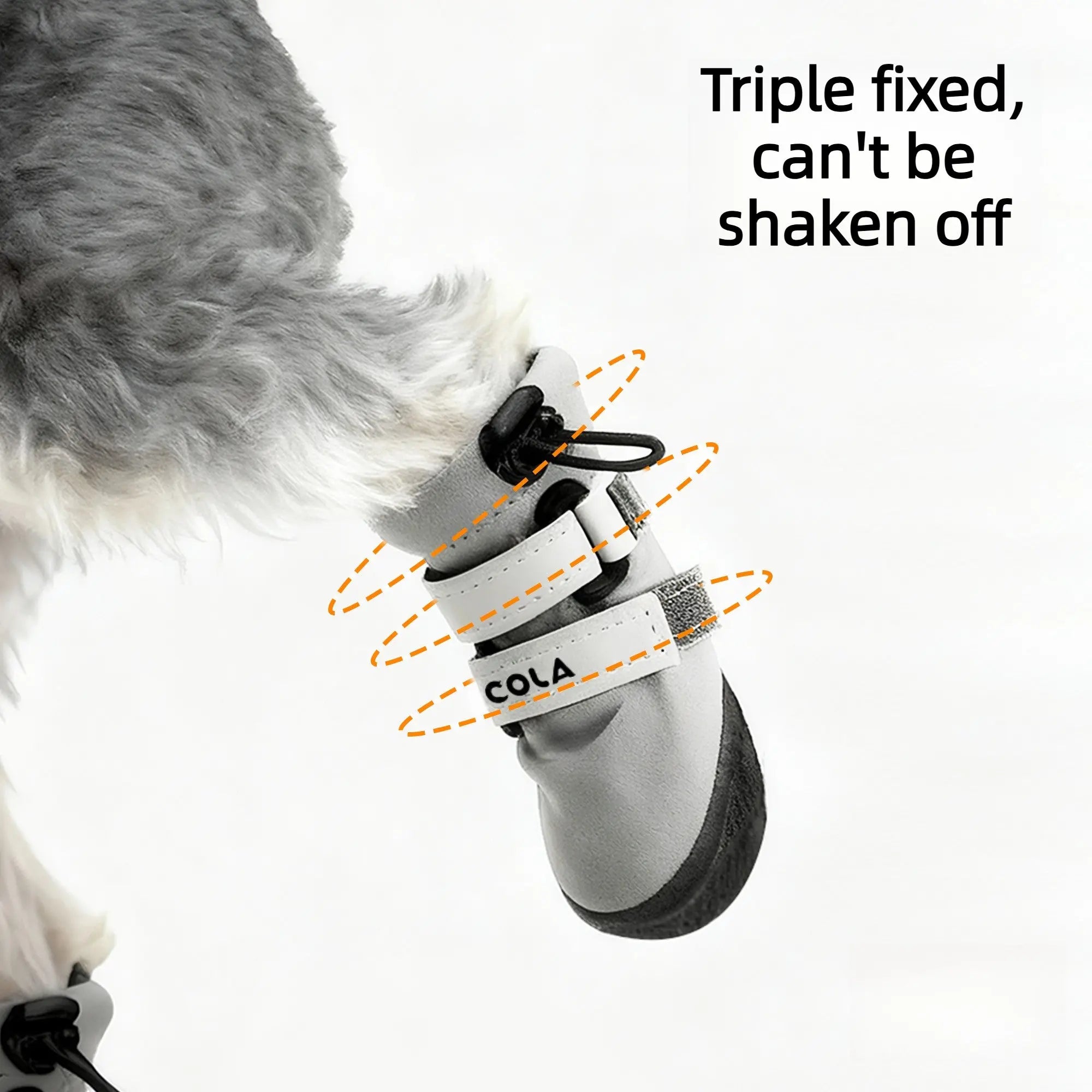 Soft Sole Dog Boots for Winter (Fleece Lined, Non Slip)  Decorla