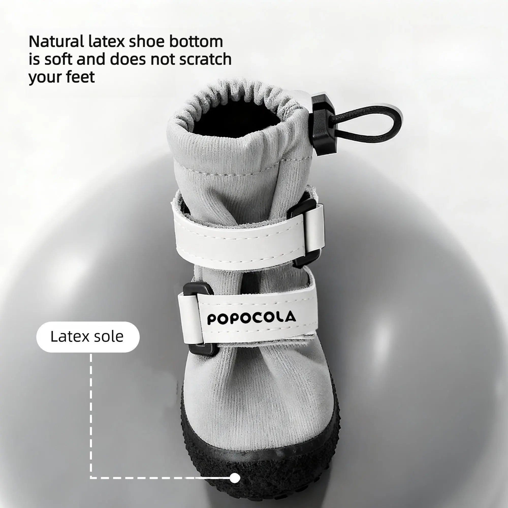 Soft Sole Dog Boots for Winter (Fleece Lined, Non Slip)  Decorla