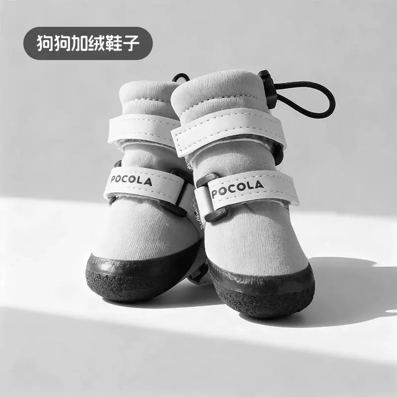 Soft Sole Dog Boots for Winter (Fleece Lined, Non Slip)  Decorla